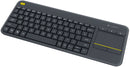 logitech k400 plus wireless touch keyboard dark. wireless keyboard …
