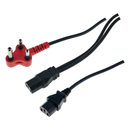 multiplug - 2 power red (shaved)