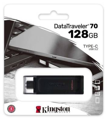 kingston 128gb usb-c 3.2 gen 1 datatraveler 70