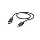 hama charging/data cable usb-c to lightning 0.75m