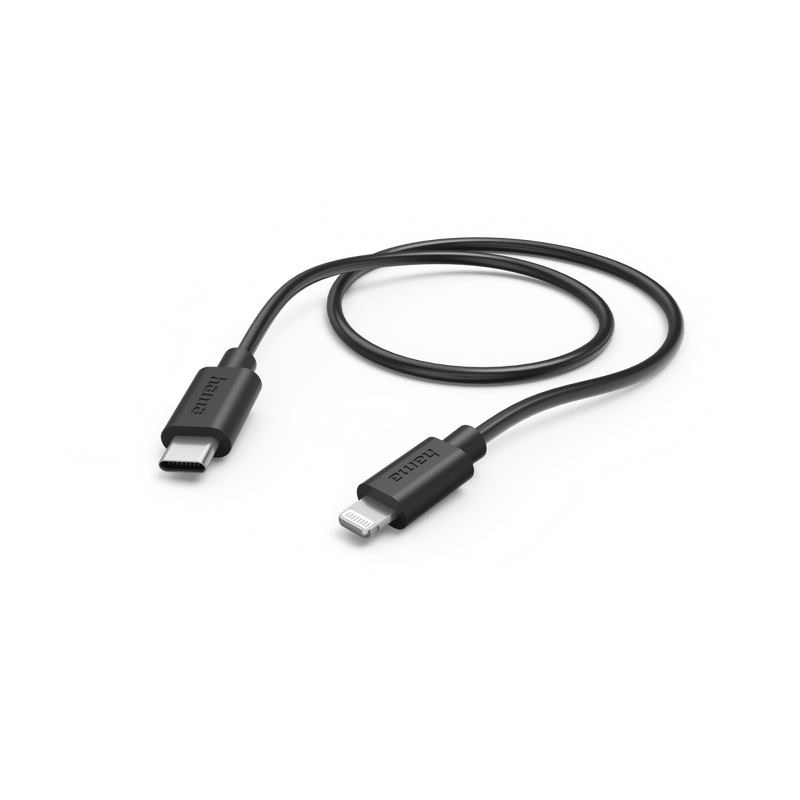 hama charging/data cable usb-c to lightning 0.75m