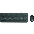 hp 150 wired mouse and keyboard combo set english - black