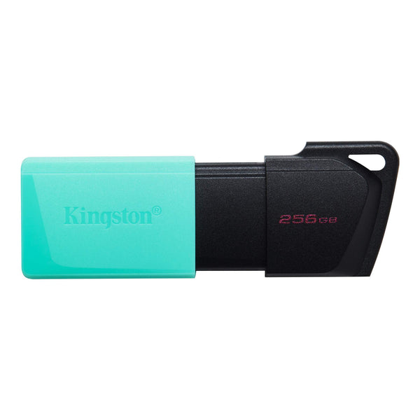 kingston 256gb usb3.2 gen1 datatraveler exodia m (black + teal)