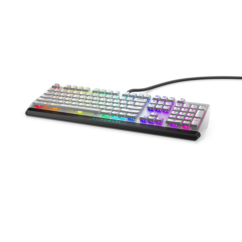 dell alienware lp rgb mechanical gaming keyboard - aw510k (lunar li…