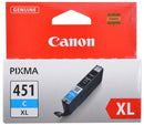 Canon-Ink-Cli-451 Xl C-Ip7240/ Mg5440/ Mg5540/Mg5640/ Mg6340/Mg7140…