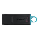 kingston 64gb portable usb 3.2 gen 1 datatraveler exodia s (black/b…