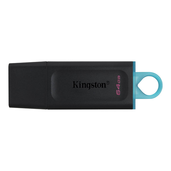 kingston 64gb portable usb 3.2 gen 1 datatraveler exodia s (black/b…