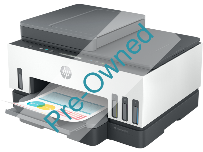 cpo hp smart tank 750-print, scan, copy-up to: 15/9 ppm; automatic …