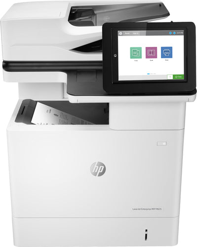 hp laserjet enterprise mfp m635h 3in1 mono printer - print, copy an…