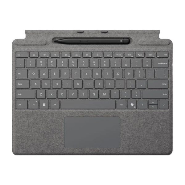 microsoft surface pro type cover with slim pen 2 platinum