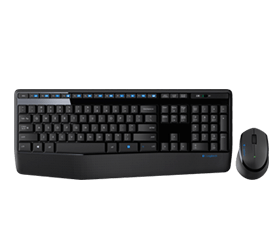logitech mk345 wireless keyboard and mouse combo with palm rest. ke…