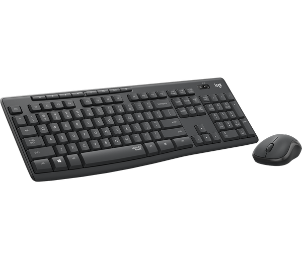 logitech mk295 wireless silent keyboard and mouse combo - black sil…