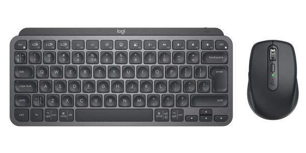 logitech mx keys mini wireless mouse & keyboard combo - graphite