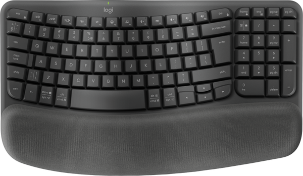 logitech cordless keyboard wave keys - graphite