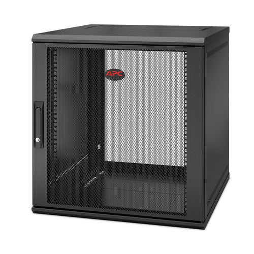 apc netshelter wx 12u single hinged wall-mount enclosure 600mm deep…