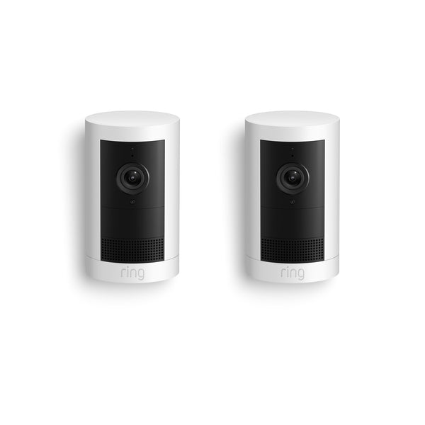 ring - outdoor cam 2k battery (2 pack) - white