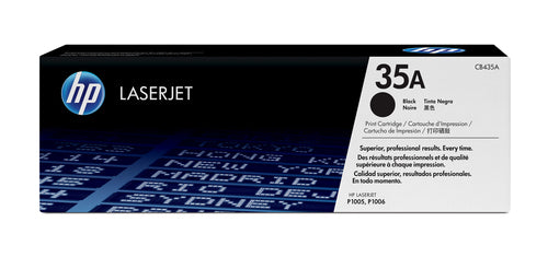 hp 35a laserjet p1005/p1006 black print toner cartridge print appro…