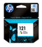 hp 121 tri-colour ink cartridge with v