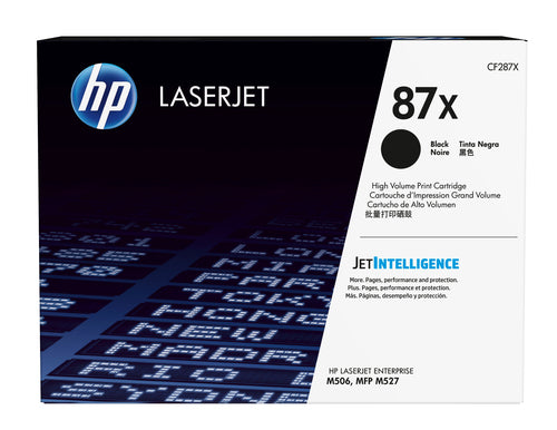 hp 87x black laserjet m506/mfp m527 toner cartridge