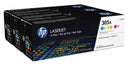 hp 305a tri-pack toner cartridges (cmy)