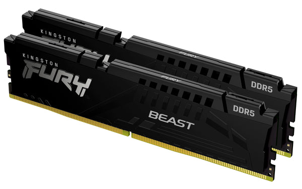 kingston 64gb 6000mt/s ddr5 cl30 dimm (kit of 2) fury beast black e…