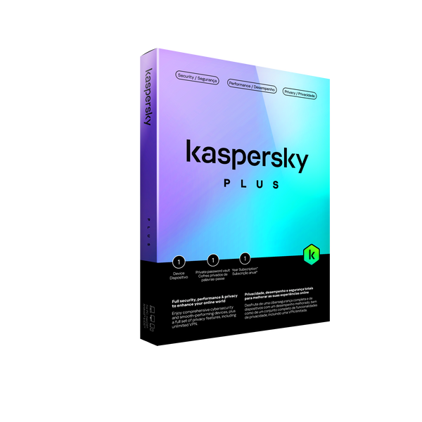kaspersky plus - 3 devices - 1 year - pap dvd - no cd
