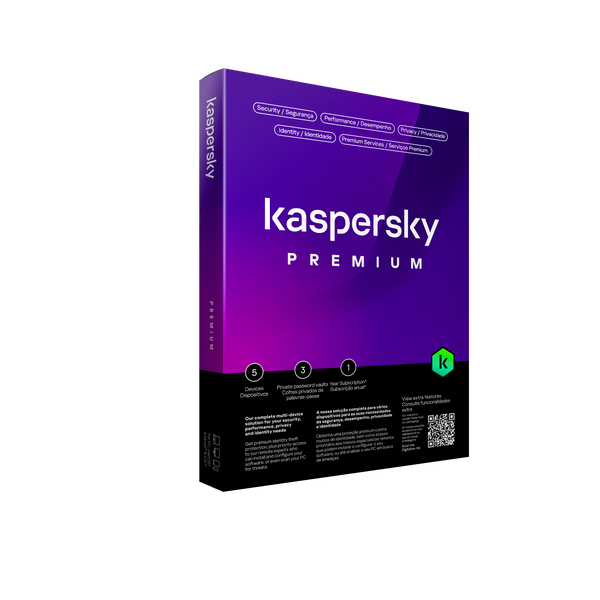 kaspersky premium - 5 devices - 1 year - pap dvd - no cd