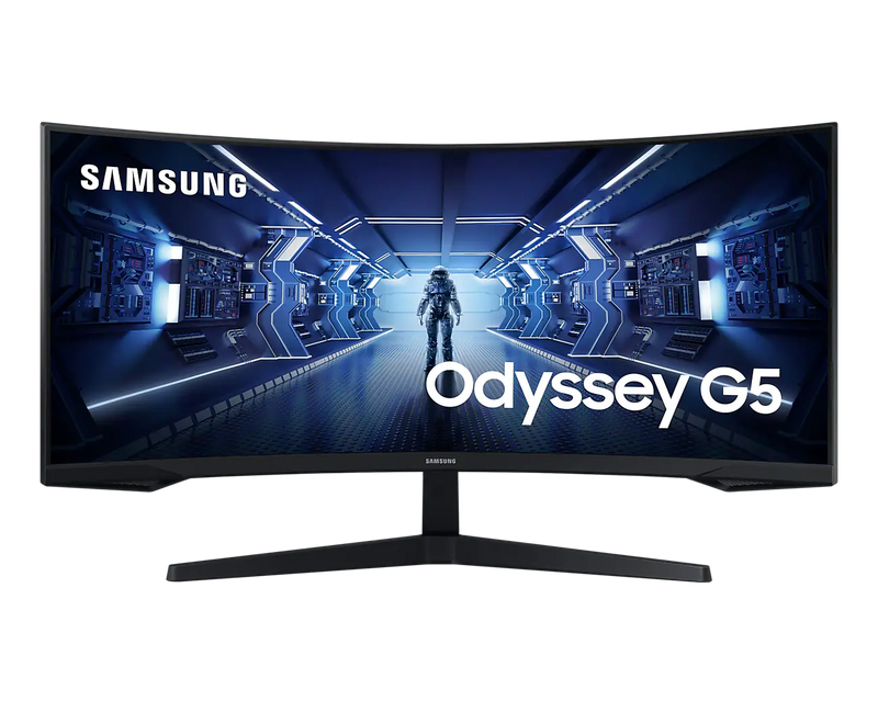 samsung odyssey g55t gaming 1000r borderless 34" display va respons…