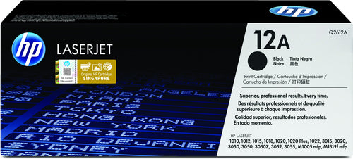 hp 12a laserjet 1000/3000 series black print catridge. hp laserjet …