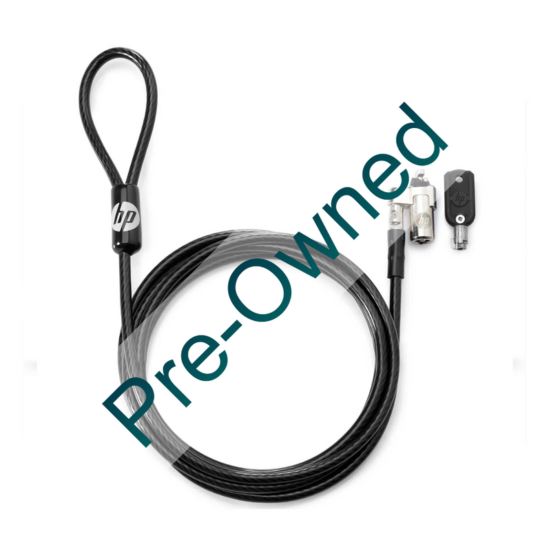 cpo hp keyed cable lock 10mm cpo - box opened/box damaged