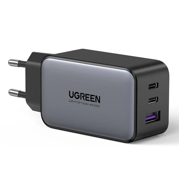 ugreen 3 port gan pd home charger - 65w features type-c port with p…