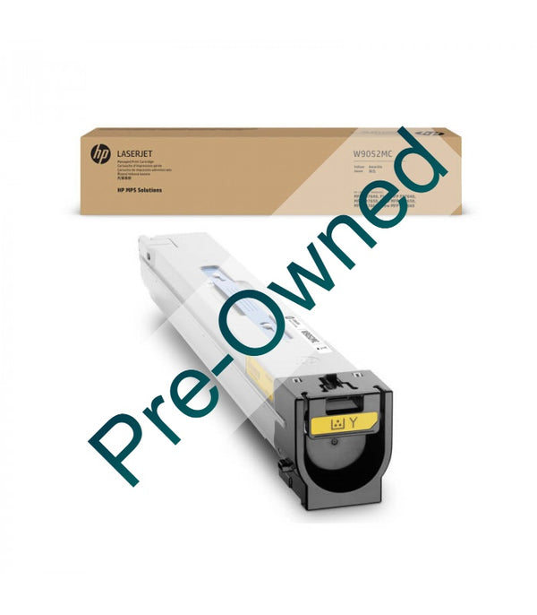 cpo hp yellow managed lj toner cartridge cpo - box opened/box damag…