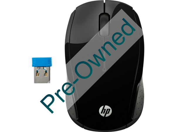 hp 200 black wireless mouse - box opened/box damaged