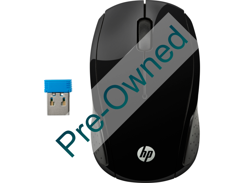 hp 200 black wireless mouse - box opened/box damaged
