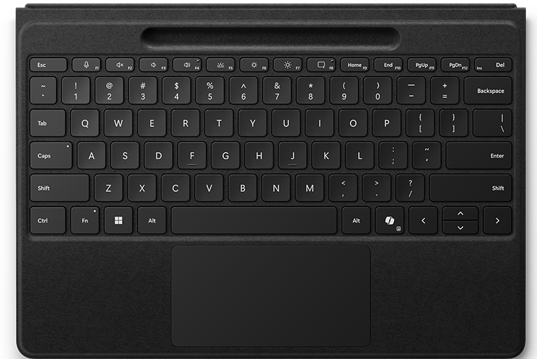 microsoft surface pro flex type cover - black - no pen included